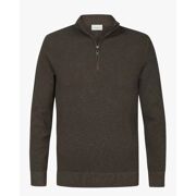 Profuomo - PULLOVER HALFZIP BROWN-Knitwear-Normal fit